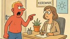 Dowcip: Do gabinetu kierowniczki wpada facet...