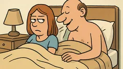 Anegdota: Mąż wchodzi do łóżka i...