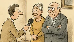 Anegdota: Dziennikarz pyta parę małżeńską...