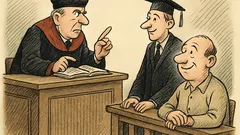 Dowcip: Sędzia pyta oskarżonego, czy przyznaje się
