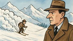 Dowcip: Stirlitz widzi, kurier odjeżdża z lawiną