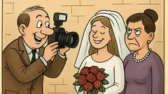 Dowcip: Fotograf mówi – A teraz zdjęcie szczęśliwej pary