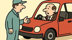 Dowcip: mechanik mówi, hamulców nie naprawiłem, ale…