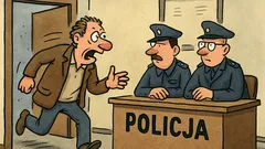 Dowcip: Na komisariat policji wpada zziajany facet
