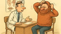 Dowcip: Laryngolog pyta pacjenta o nos i uszy