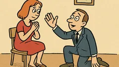 Anegdota: Mężczyzna prosi kobietę o rękę...